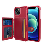 Custodia portafoglio in pelle per iPhone 13 Pro Max
