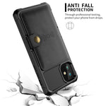 Custodia portafoglio in pelle magnetica per iPhone 12 e 11