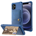 Custodia portafoglio in pelle magnetica per iPhone 12 e 11