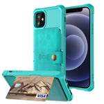 Custodia portafoglio in pelle magnetica per iPhone 12 e 11