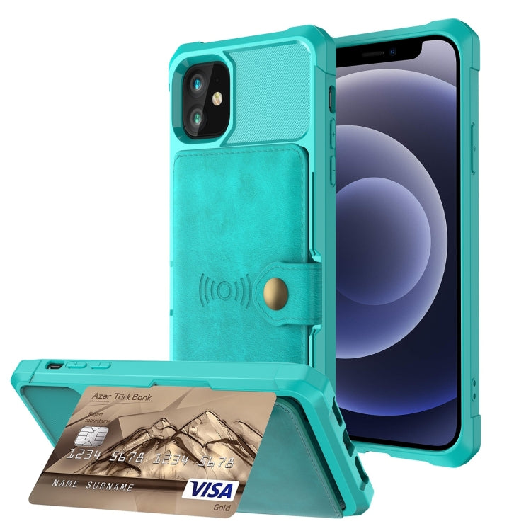 Custodia portafoglio in pelle magnetica per iPhone 12 e 11