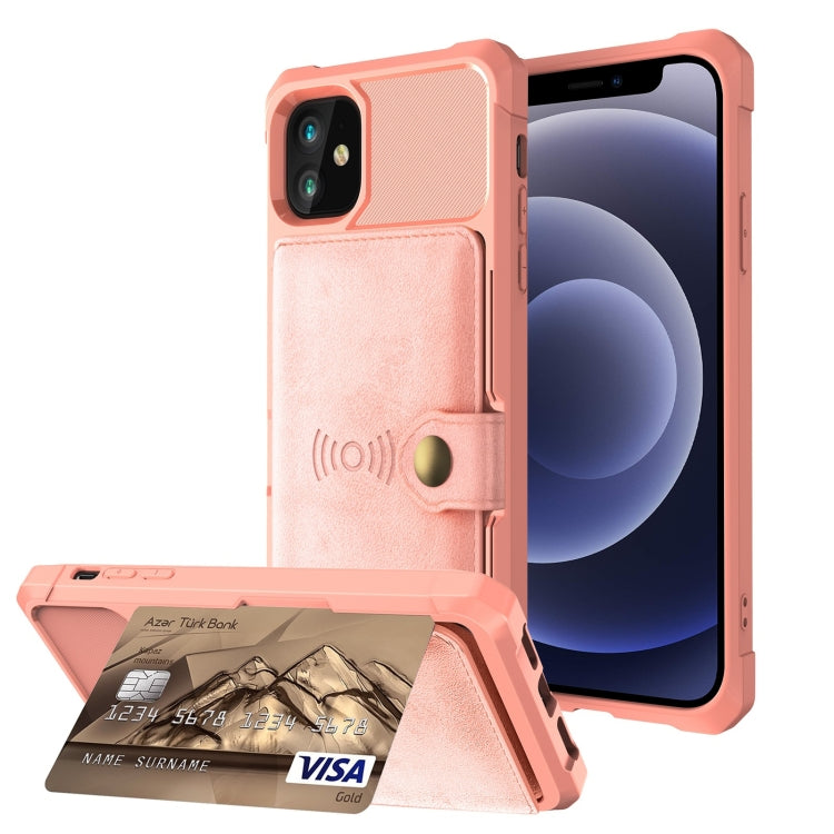 Custodia portafoglio in pelle magnetica per iPhone 12 e 11