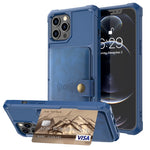 Custodia portafoglio in pelle magnetica per iPhone 12 e 11