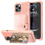 Custodia portafoglio in pelle magnetica per iPhone 12 e 11