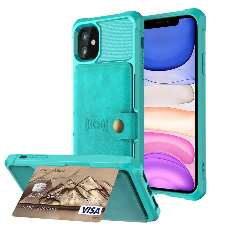 Custodia portafoglio in pelle magnetica per iPhone 12 e 11