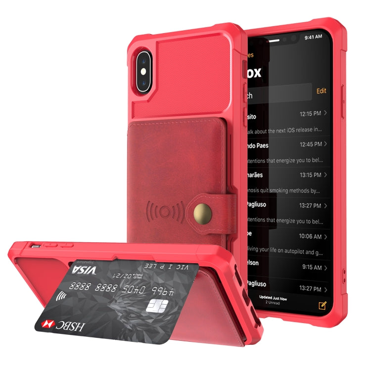 Custodia portafoglio in pelle magnetica per iPhone SE e 8