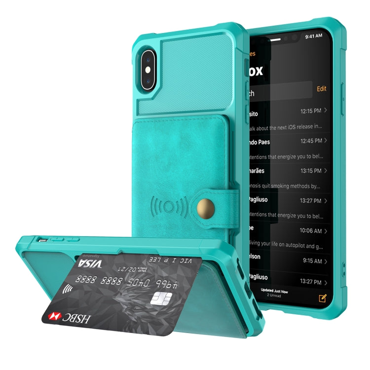 Custodia portafoglio in pelle magnetica per iPhone SE e 8
