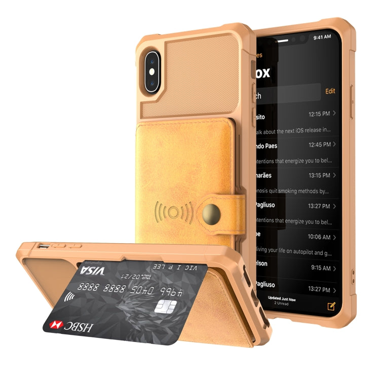 Custodia portafoglio in pelle magnetica per iPhone SE e 8