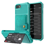 Custodia portafoglio in pelle magnetica per iPhone SE e 8