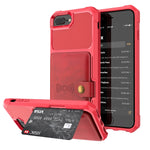 Custodia portafoglio in pelle magnetica per iPhone SE e 8