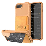 Custodia portafoglio in pelle magnetica per iPhone SE e 8