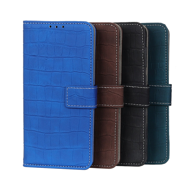 Custodia per cellulare in pelle a vibrazione orizzontale con struttura in coccodrillo, For Sony Xperia 10 IV, For Sony Xperia 1 IV, For vivo Y75 5G / Y55 5G, For Xiaomi Redmi Note 11E