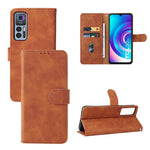 Custodia per telefono in pelle con vibrazione magnetica Skin Feel, For TCL 30 5G/30+ 5G, For TCL 30 SE, For vivo Y76 5G/Y76S 5G/Y74S, For Wiko Y52