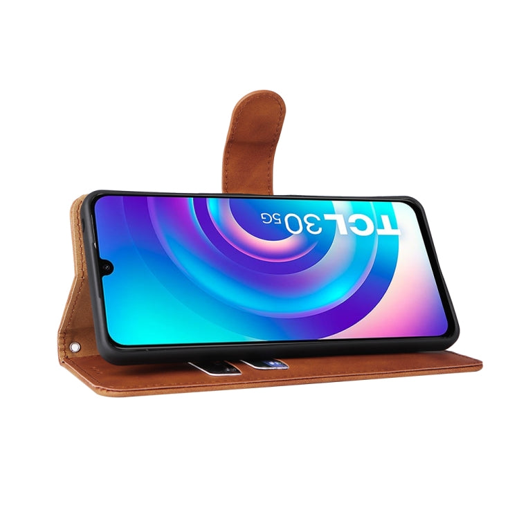 Custodia per telefono in pelle con vibrazione magnetica Skin Feel, For TCL 30 5G/30+ 5G, For TCL 30 SE, For vivo Y76 5G/Y76S 5G/Y74S, For Wiko Y52