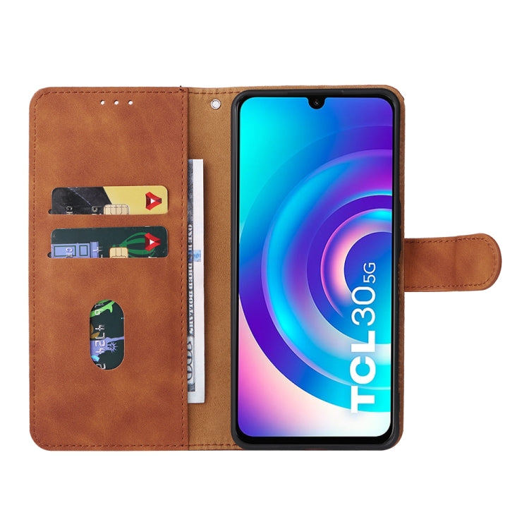 Custodia per telefono in pelle con vibrazione magnetica Skin Feel, For TCL 30 5G/30+ 5G, For TCL 30 SE, For vivo Y76 5G/Y76S 5G/Y74S, For Wiko Y52