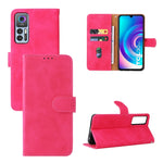 Custodia per telefono in pelle con vibrazione magnetica Skin Feel, For TCL 30 5G/30+ 5G, For TCL 30 SE, For vivo Y76 5G/Y76S 5G/Y74S, For Wiko Y52
