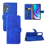 Custodia per telefono in pelle con vibrazione magnetica Skin Feel, For TCL 30 5G/30+ 5G, For TCL 30 SE, For vivo Y76 5G/Y76S 5G/Y74S, For Wiko Y52