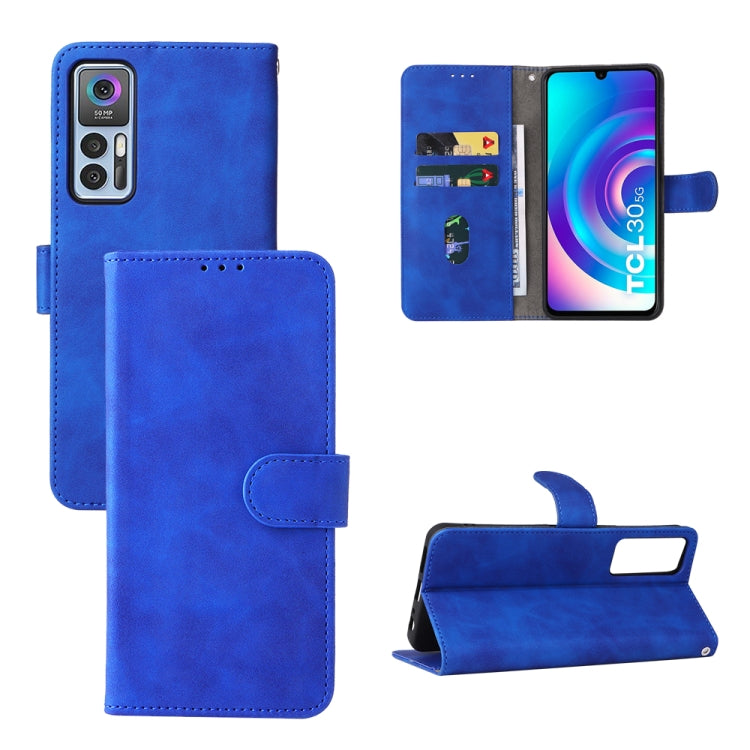 Custodia per telefono in pelle con vibrazione magnetica Skin Feel, For TCL 30 5G/30+ 5G, For TCL 30 SE, For vivo Y76 5G/Y76S 5G/Y74S, For Wiko Y52