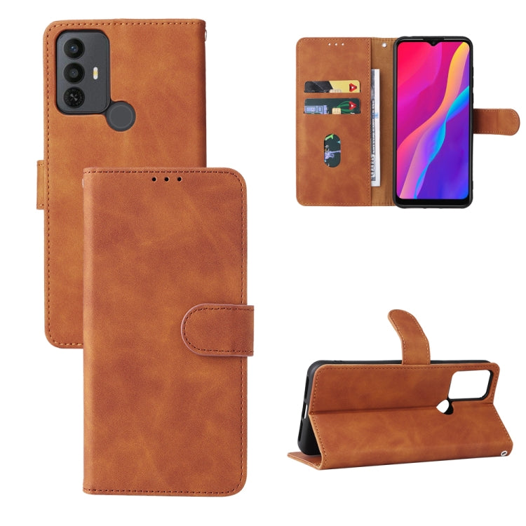 Custodia per telefono in pelle con vibrazione magnetica Skin Feel, For TCL 30 5G/30+ 5G, For TCL 30 SE, For vivo Y76 5G/Y76S 5G/Y74S, For Wiko Y52