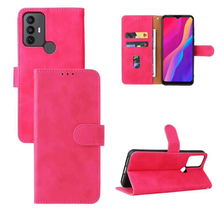 Custodia per telefono in pelle con vibrazione magnetica Skin Feel, For TCL 30 5G/30+ 5G, For TCL 30 SE, For vivo Y76 5G/Y76S 5G/Y74S, For Wiko Y52