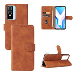 Custodia per telefono in pelle con vibrazione magnetica Skin Feel, For TCL 30 5G/30+ 5G, For TCL 30 SE, For vivo Y76 5G/Y76S 5G/Y74S, For Wiko Y52