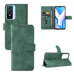 Custodia per telefono in pelle con vibrazione magnetica Skin Feel, For TCL 30 5G/30+ 5G, For TCL 30 SE, For vivo Y76 5G/Y76S 5G/Y74S, For Wiko Y52
