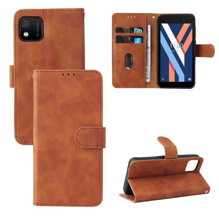 Custodia per telefono in pelle con vibrazione magnetica Skin Feel, For TCL 30 5G/30+ 5G, For TCL 30 SE, For vivo Y76 5G/Y76S 5G/Y74S, For Wiko Y52
