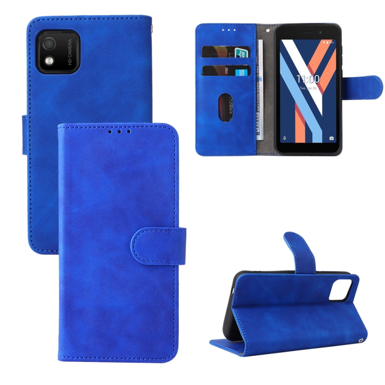 Custodia per telefono in pelle con vibrazione magnetica Skin Feel, For TCL 30 5G/30+ 5G, For TCL 30 SE, For vivo Y76 5G/Y76S 5G/Y74S, For Wiko Y52