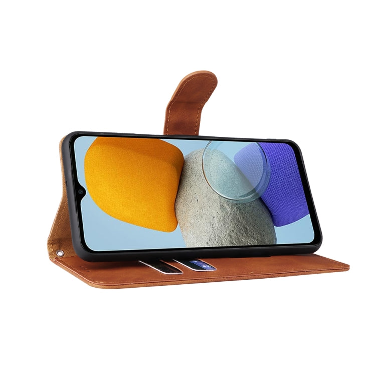 Custodia per telefono in pelle con vibrazione magnetica Skin Feel, For Samsung Galaxy M23 5G