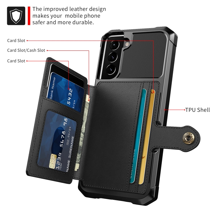 Portafoglio magnetico Custodia in pelle per telefono, For Samsung Galaxy S21 5G, For Samsung Galaxy S21+ 5G, For Samsung Galaxy S21 Ultra 5G, For Samsung Galaxy S20