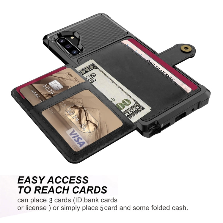 Portafoglio magnetico Custodia in pelle per telefono, For Samsung Galaxy Note10, For Samsung Galaxy Note10+, For Samsung Galaxy S10, For Samsung Galaxy S10e