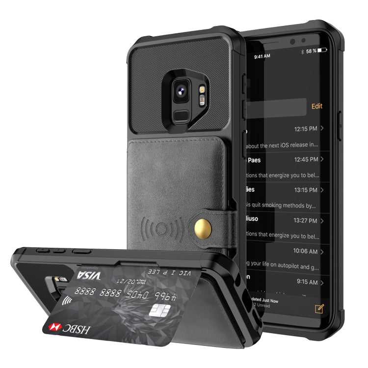 Portafoglio magnetico Custodia in pelle per telefono, For Samsung Galaxy S10+, For Samsung Galaxy Note9, For Samsung Galaxy S9, For Samsung Galaxy S9+