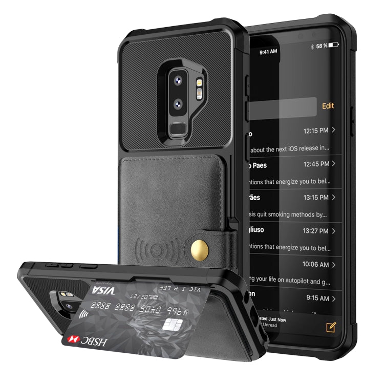 Portafoglio magnetico Custodia in pelle per telefono, For Samsung Galaxy S10+, For Samsung Galaxy Note9, For Samsung Galaxy S9, For Samsung Galaxy S9+