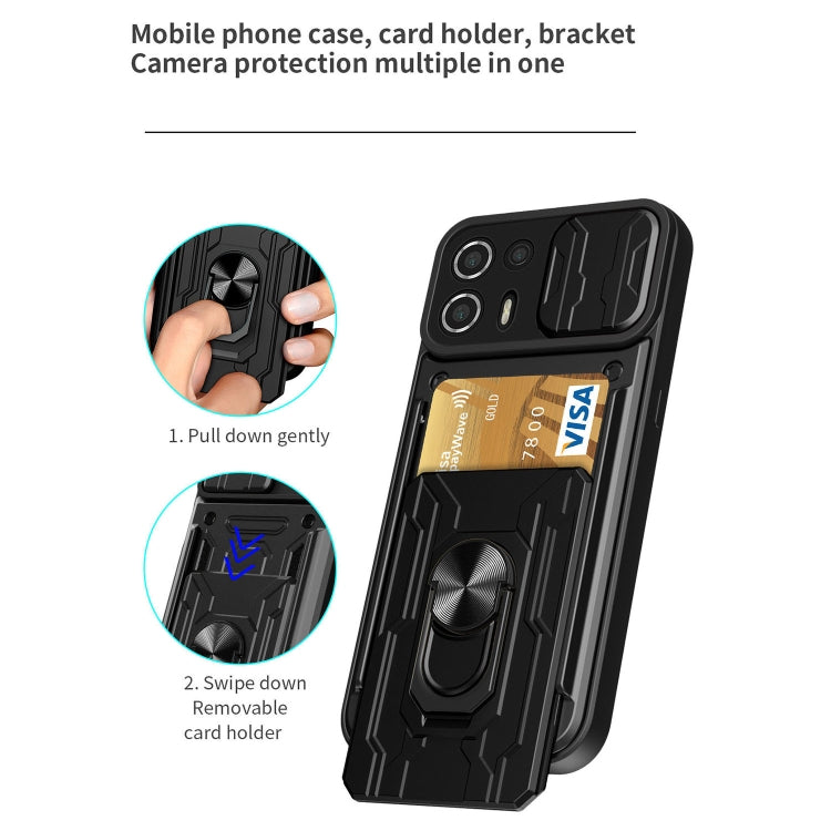 Custodia per telefono con scheda Camshield scorrevole, For Motorola Edge 20 Lite, For Samsung Galaxy A13 4G