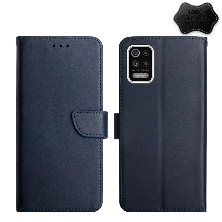 Custodia per telefono flip in vera pelle a prova di impronte digitali, For LG K22, For LG K42, For LG K52, For LG Velvet 2 Pro