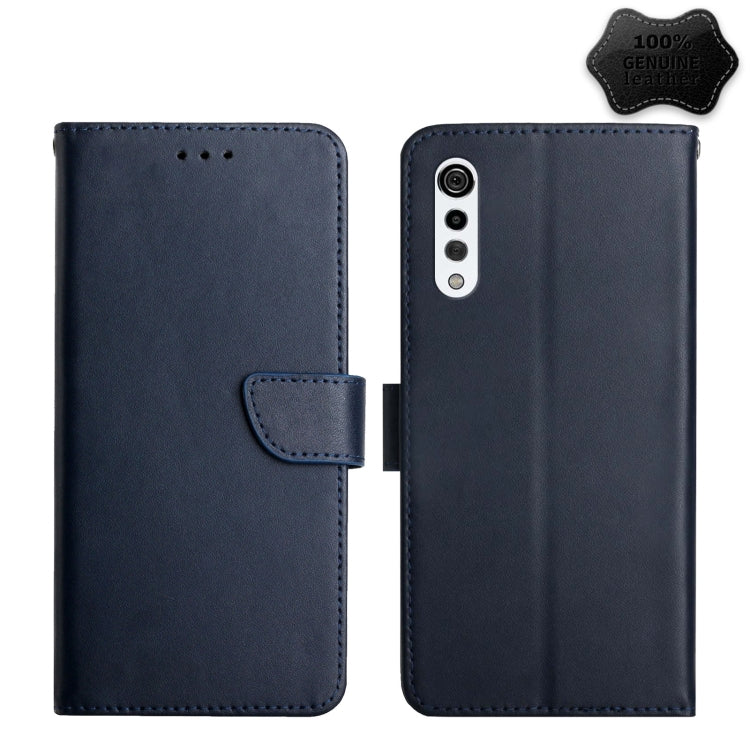 Custodia per telefono flip in vera pelle a prova di impronte digitali, For LG K22, For LG K42, For LG K52, For LG Velvet 2 Pro