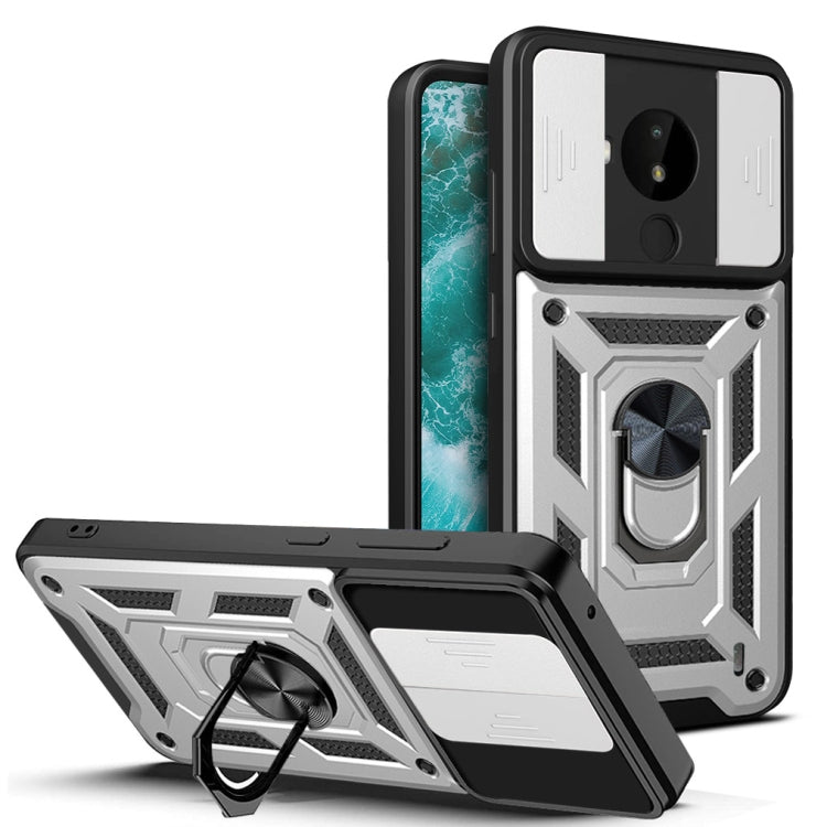Cover per fotocamera scorrevole Design Custodia per telefono in TPU + PC, For Nokia C10, For Nokia C30, For Nokia G10 / G20, For OPPO Realme 9 Pro+, For OPPO Realme 9i/A36