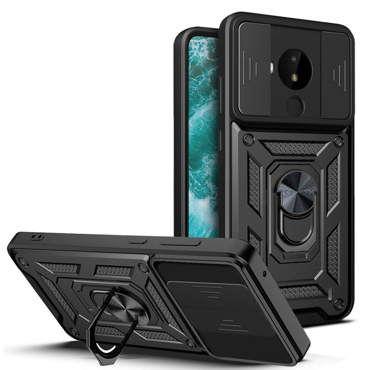 Cover per fotocamera scorrevole Design Custodia per telefono in TPU + PC, For Nokia C10, For Nokia C30, For Nokia G10 / G20, For OPPO Realme 9 Pro+, For OPPO Realme 9i/A36