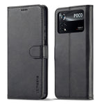 LC.IMEEKE Custodia per cellulare in pelle di vitello, For Honor 50 / nova 9, For Honor 50 Pro / nova 9 Pro, For Xiaomi Poco X4 Pro 5G, For Xiaomi Poco M4 Pro