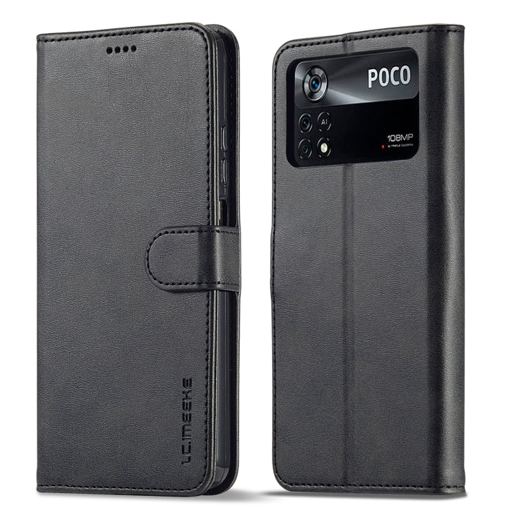 LC.IMEEKE Custodia per cellulare in pelle di vitello, For Honor 50 / nova 9, For Honor 50 Pro / nova 9 Pro, For Xiaomi Poco X4 Pro 5G, For Xiaomi Poco M4 Pro