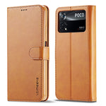LC.IMEEKE Custodia per cellulare in pelle di vitello, For Honor 50 / nova 9, For Honor 50 Pro / nova 9 Pro, For Xiaomi Poco X4 Pro 5G, For Xiaomi Poco M4 Pro