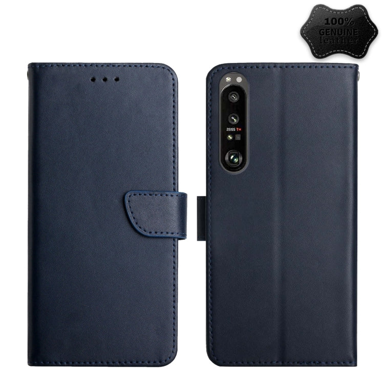 Custodia per telefono flip in vera pelle a prova di impronte digitali, For Sony Xperia 1 III, For Sony Xperia 5 III, For Sony Xperia 10 III, For Sony Xperia Ace II, For Sony Xperia 1 IV, For Sony Xperia 10 IV, For Sony Xperia Pro-I