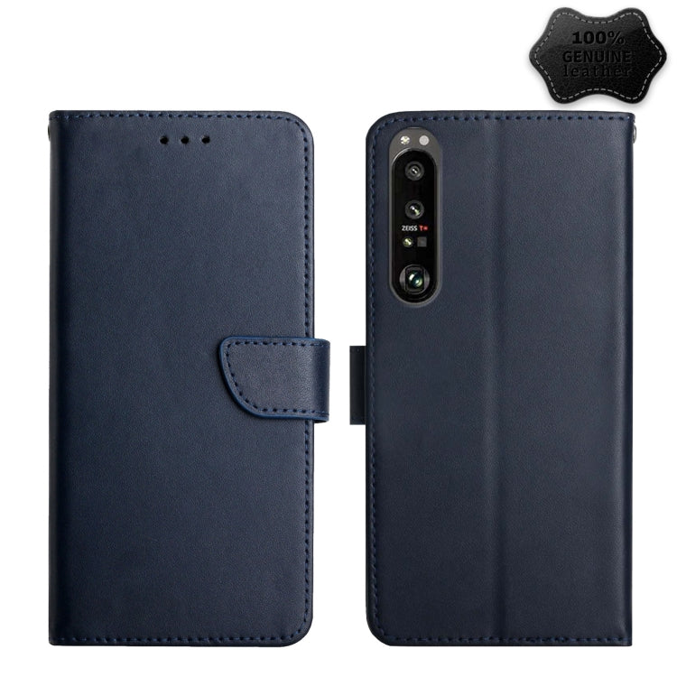 Custodia per telefono flip in vera pelle a prova di impronte digitali, For Sony Xperia 1 III, For Sony Xperia 5 III, For Sony Xperia 10 III, For Sony Xperia Ace II, For Sony Xperia 1 IV, For Sony Xperia 10 IV, For Sony Xperia Pro-I