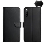 Custodia per telefono flip in vera pelle a prova di impronte digitali, For Sony Xperia 1 III, For Sony Xperia 5 III, For Sony Xperia 10 III, For Sony Xperia Ace II, For Sony Xperia 1 IV, For Sony Xperia 10 IV, For Sony Xperia Pro-I