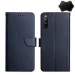 Custodia per telefono flip in vera pelle a prova di impronte digitali, For Sony Xperia 1 III, For Sony Xperia 5 III, For Sony Xperia 10 III, For Sony Xperia Ace II, For Sony Xperia 1 IV, For Sony Xperia 10 IV, For Sony Xperia Pro-I