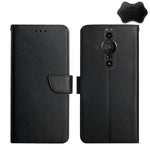 Custodia per telefono flip in vera pelle a prova di impronte digitali, For Sony Xperia 1 III, For Sony Xperia 5 III, For Sony Xperia 10 III, For Sony Xperia Ace II, For Sony Xperia 1 IV, For Sony Xperia 10 IV, For Sony Xperia Pro-I