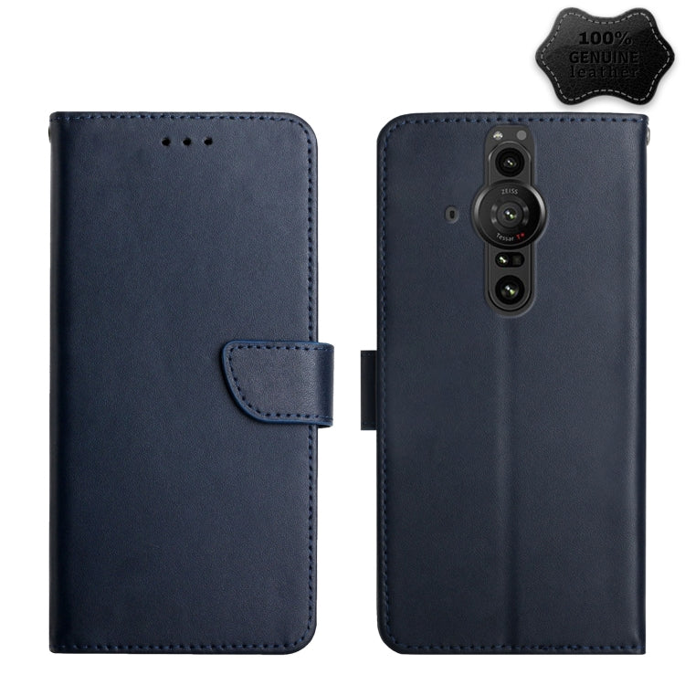 Custodia per telefono flip in vera pelle a prova di impronte digitali, For Sony Xperia 1 III, For Sony Xperia 5 III, For Sony Xperia 10 III, For Sony Xperia Ace II, For Sony Xperia 1 IV, For Sony Xperia 10 IV, For Sony Xperia Pro-I