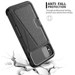 Custodia portafoglio in pelle con slot carte per iPhone