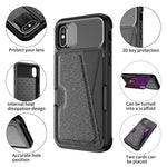 Custodia portafoglio in pelle con slot carte per iPhone