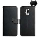 Custodia per telefono flip in vera pelle a prova di impronte digitali, For Wiko T3, For Fujitsu Arrows F-52B, For Kyocera Android One S9, For Sharp Aquos V6 / V6 Plus, For Sharp Aquos Wish SHG06, For Sharp Simple Sumaho 6